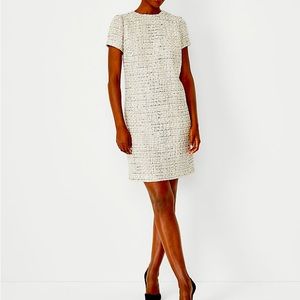 NWOT Ann Taylor Shimmer Tweed Dress Size 10
